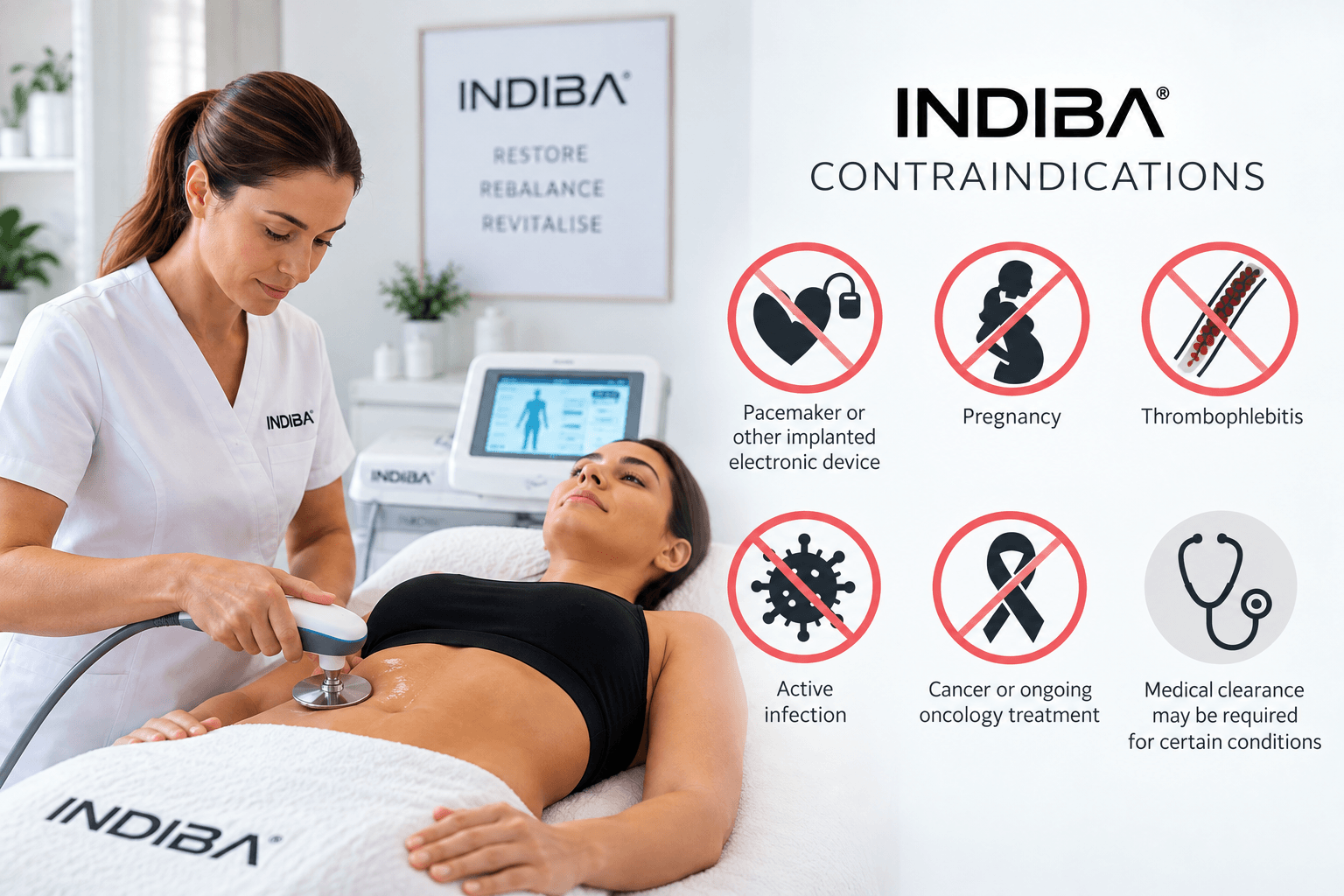INDIBA® Contraindications
