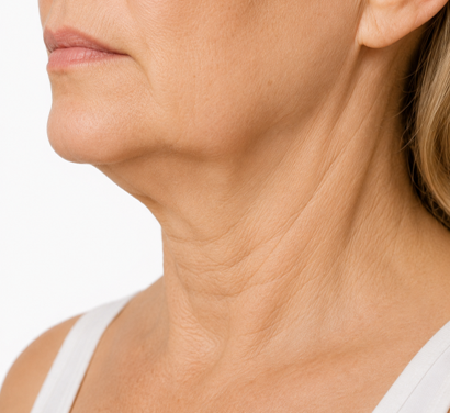 Loose neck skin