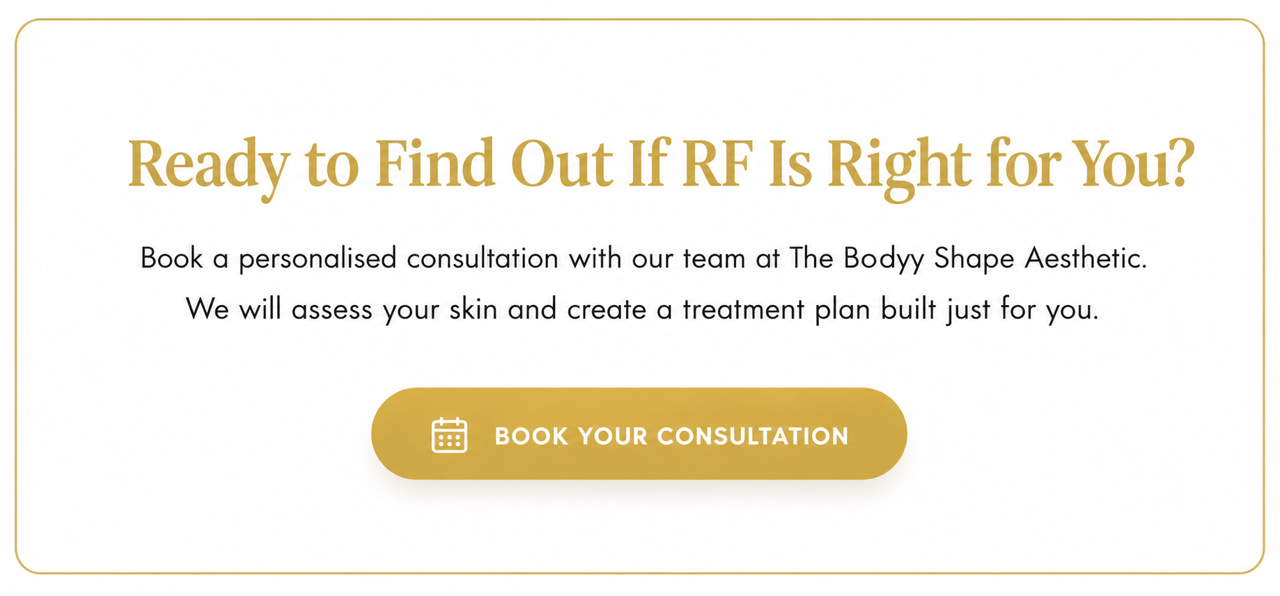 book your RF skin tightening session 